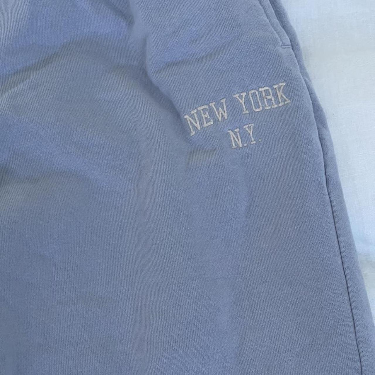 Brandy Melville Rosa New York sweatpants in blue 🖤... - Depop