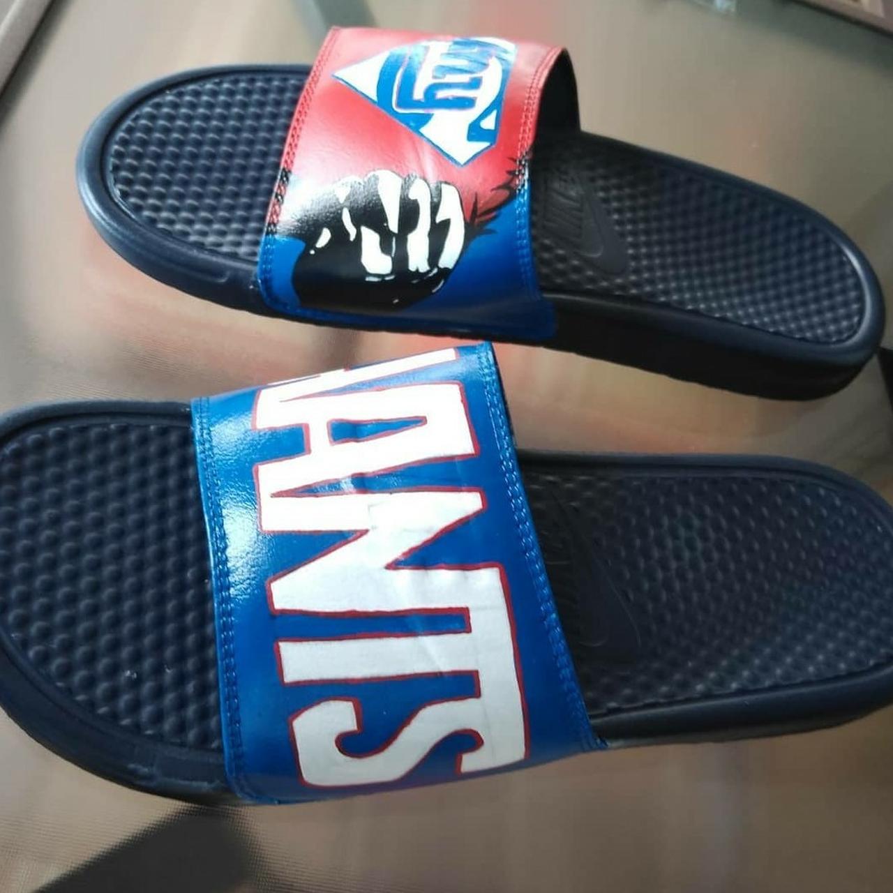 Hand painted mens Nike slides size 11 of the new... Depop