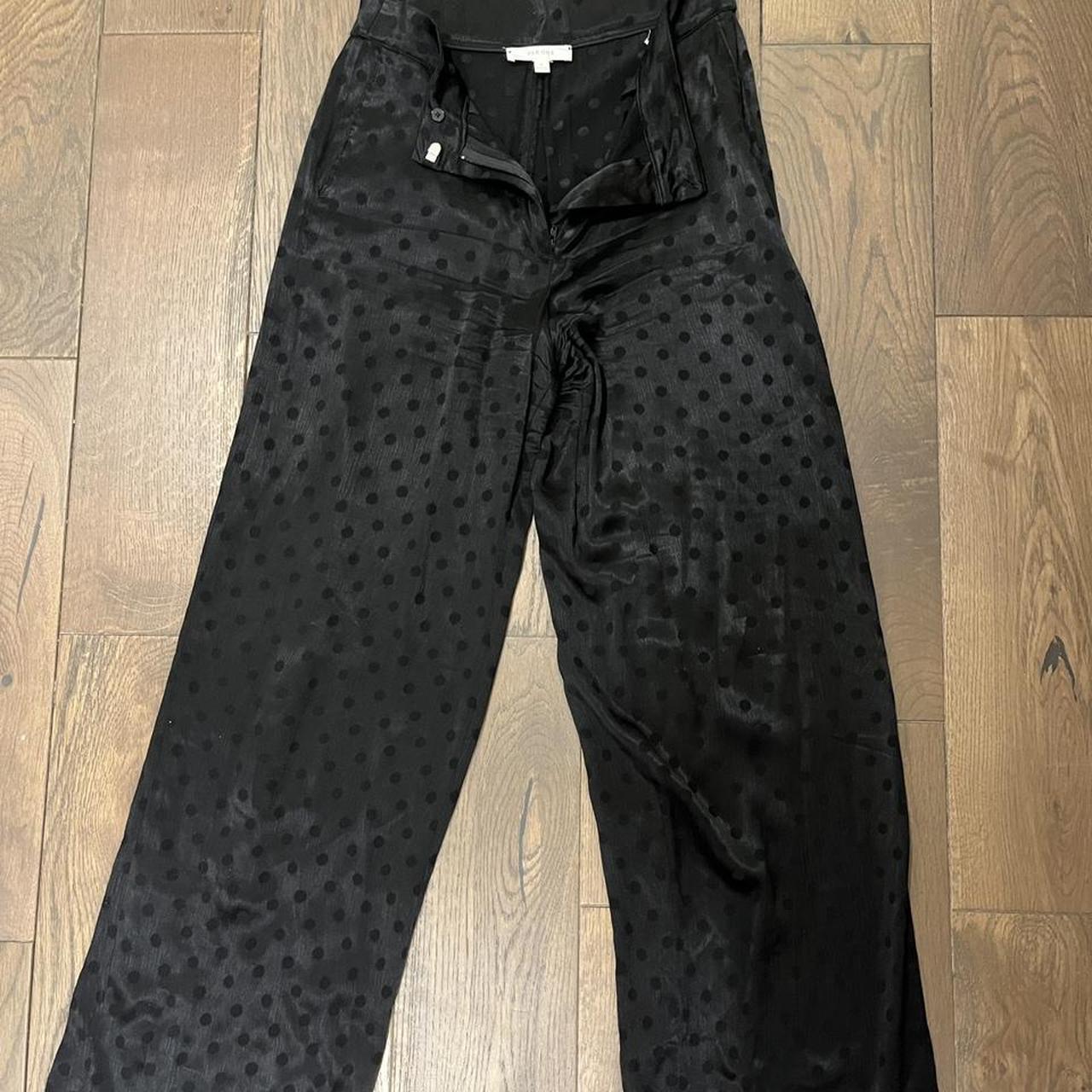 Wide leg black marks and Spencer trousers Silky... - Depop