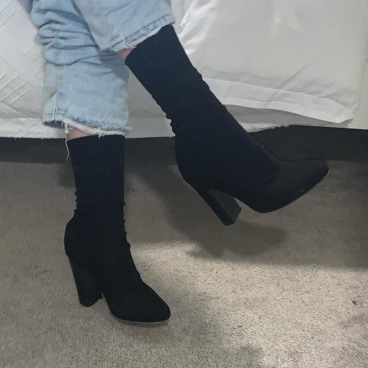 Wayne Cooper sock high heel boots Black Only... Depop