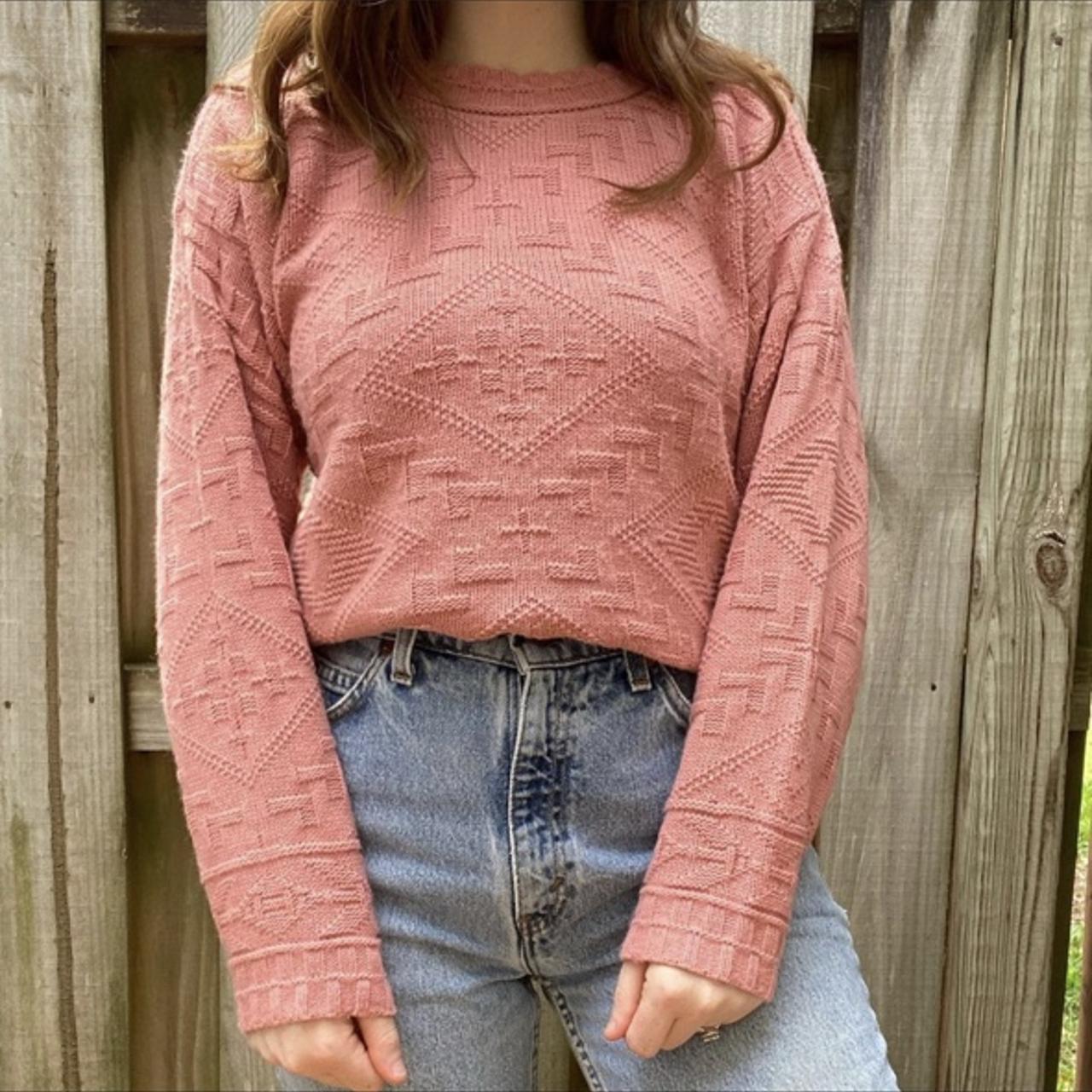Vintage Victoria Jones Sweater Lightweight salmon... Depop
