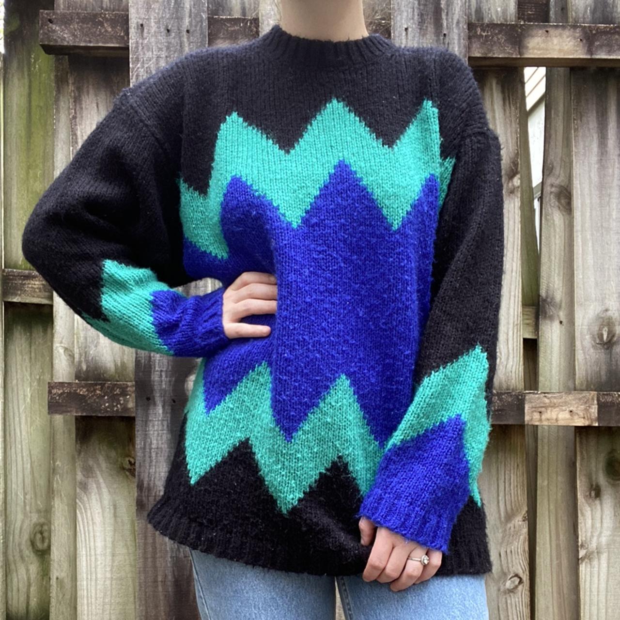 Vintage Zig Zag Sweater (Has since been under the... Depop