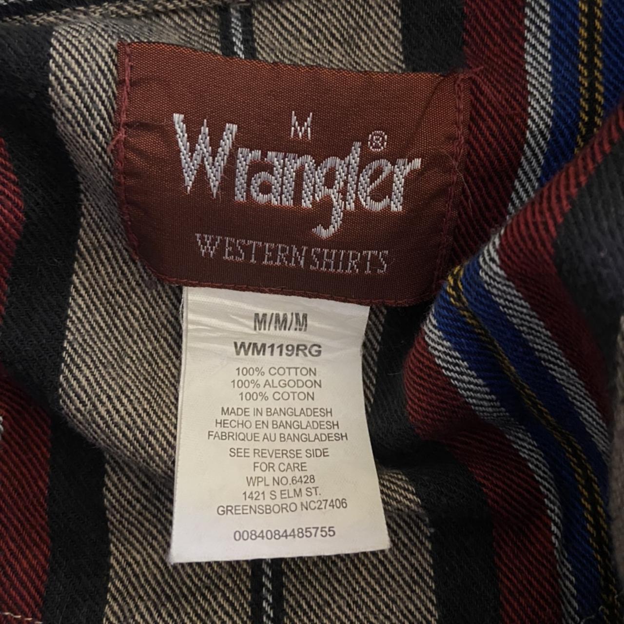 Vintage Wrangler Striped Button Up Little bit of a... - Depop