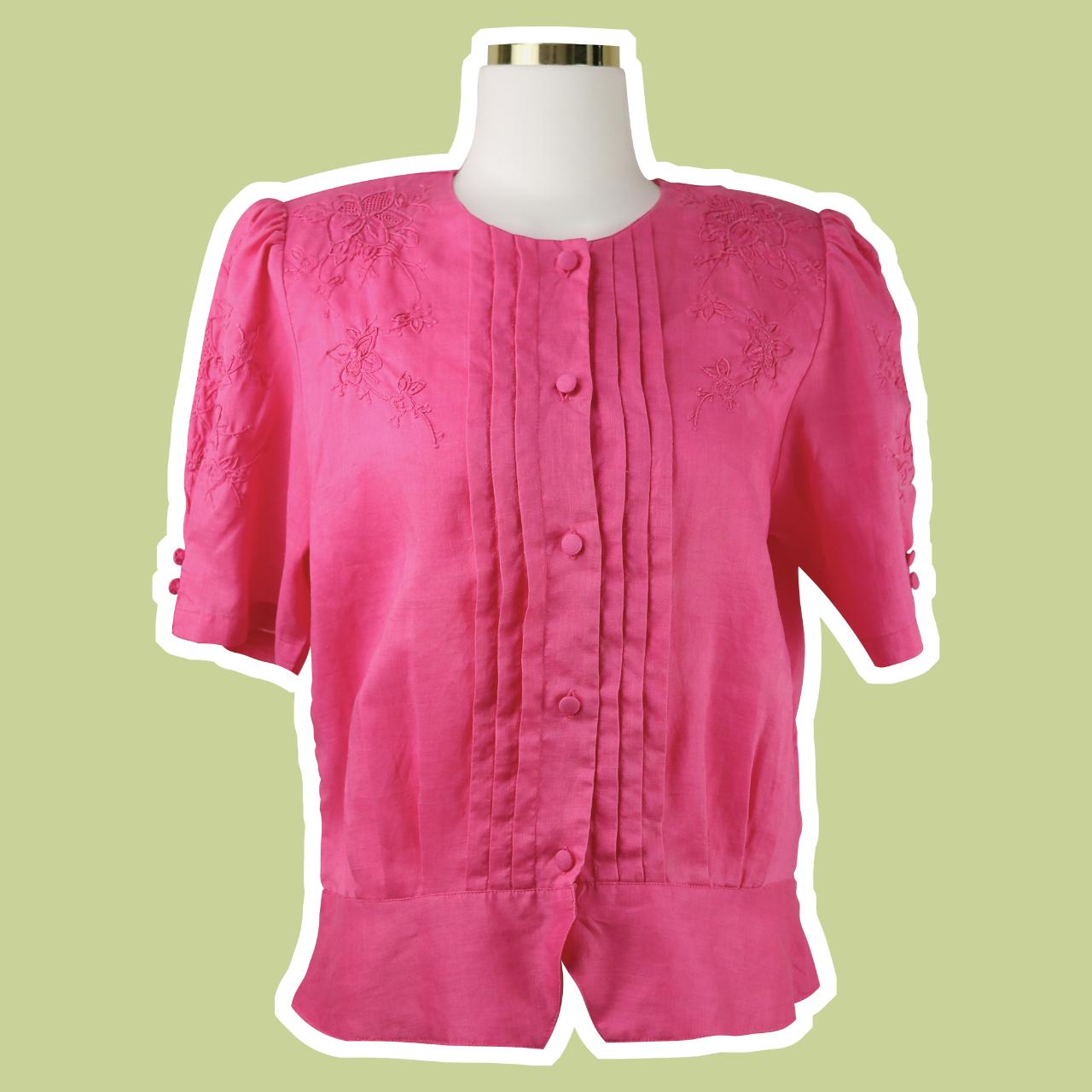 Women's Pink Blouse | Depop