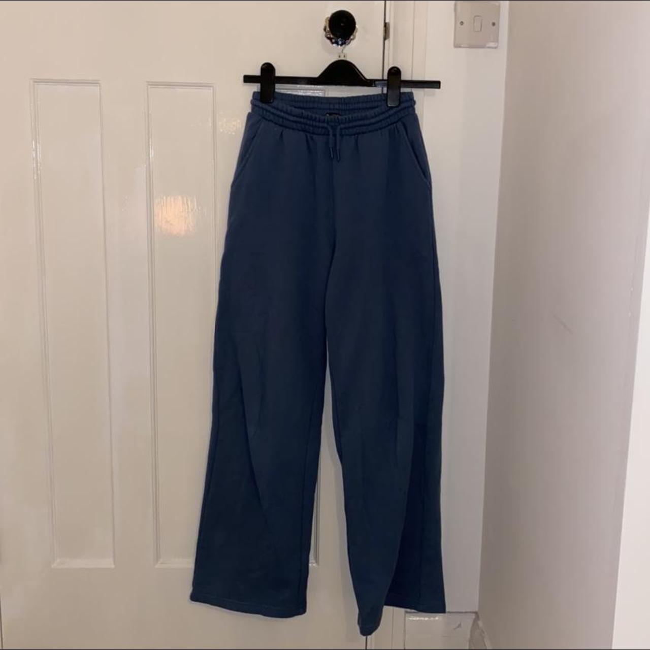 Zara blue joggers hot sale