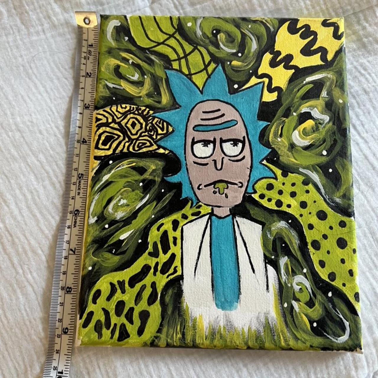 Rick painting from Rick and Morty 🛸 Shipping... - Depop