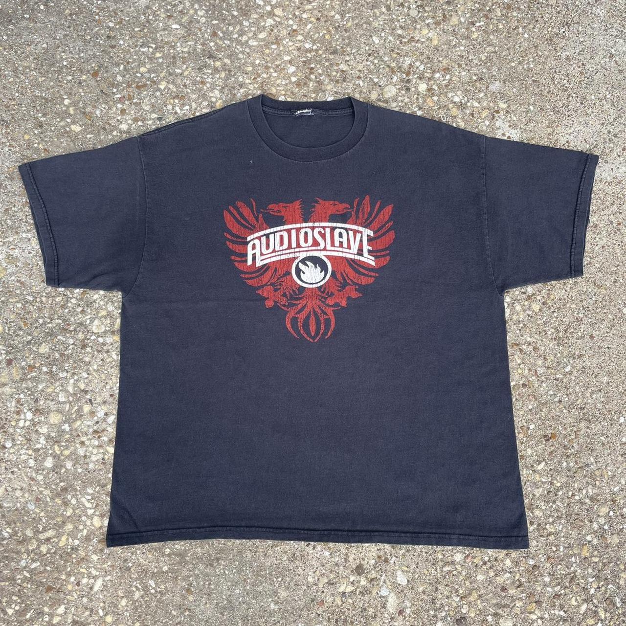 2003 audioslave tour tshirt 𝚌𝚘𝚗𝚍𝚒𝚝𝚒𝚘𝚗 no... - Depop