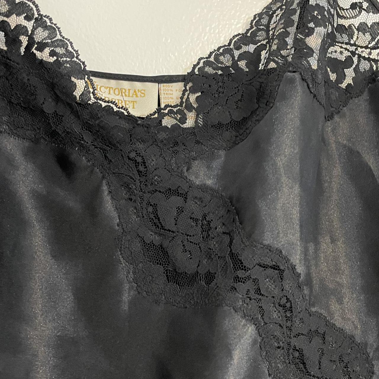 black silky victoria's secret cami top amazing - Depop