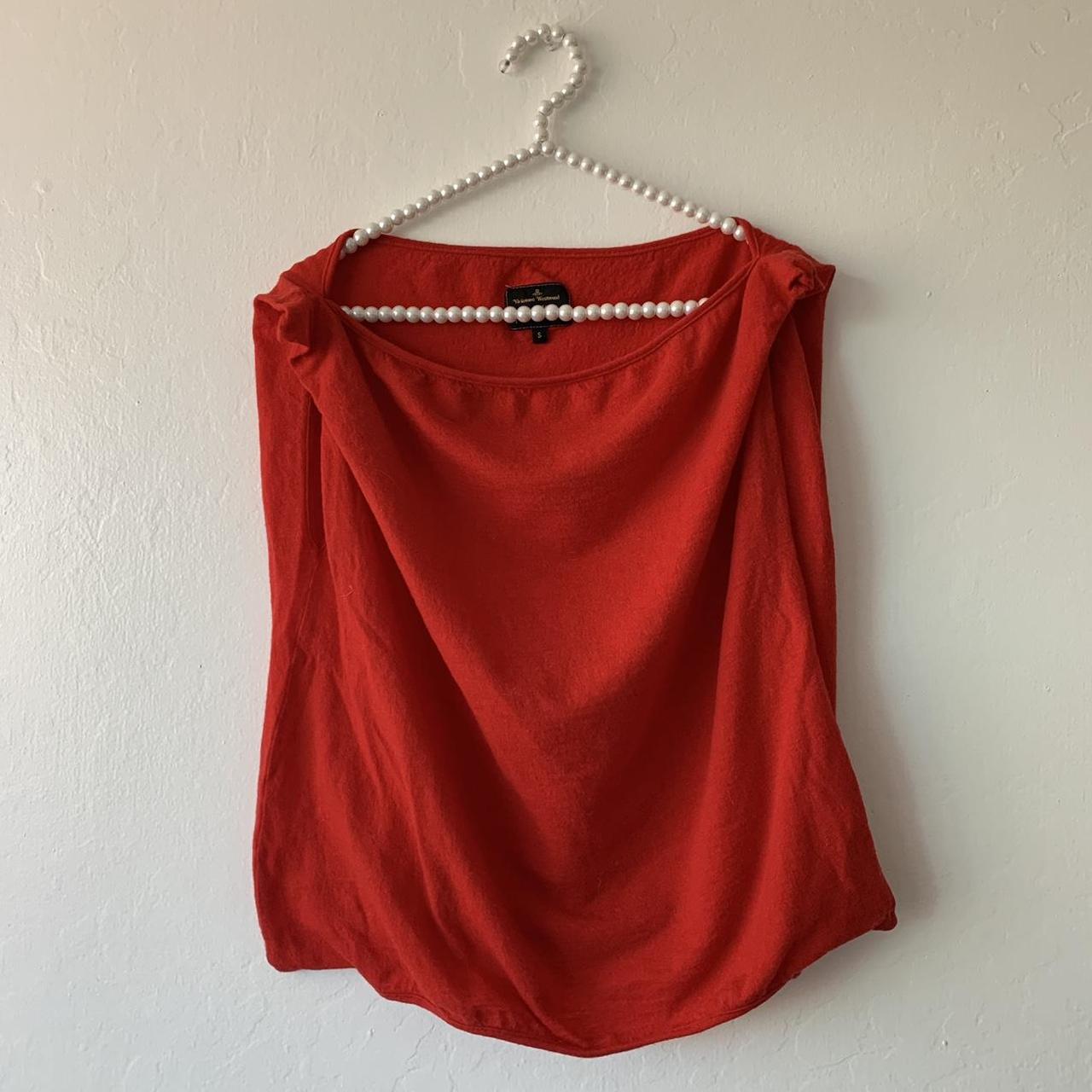 ️ vivienne westwood anglomania red square top... - Depop