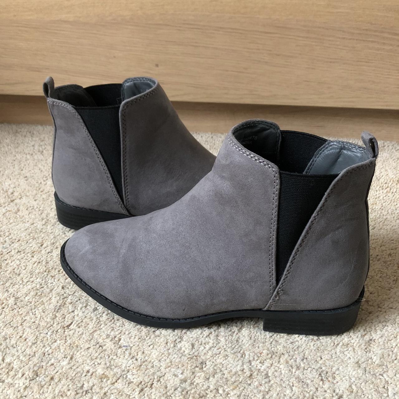 primark grey boots