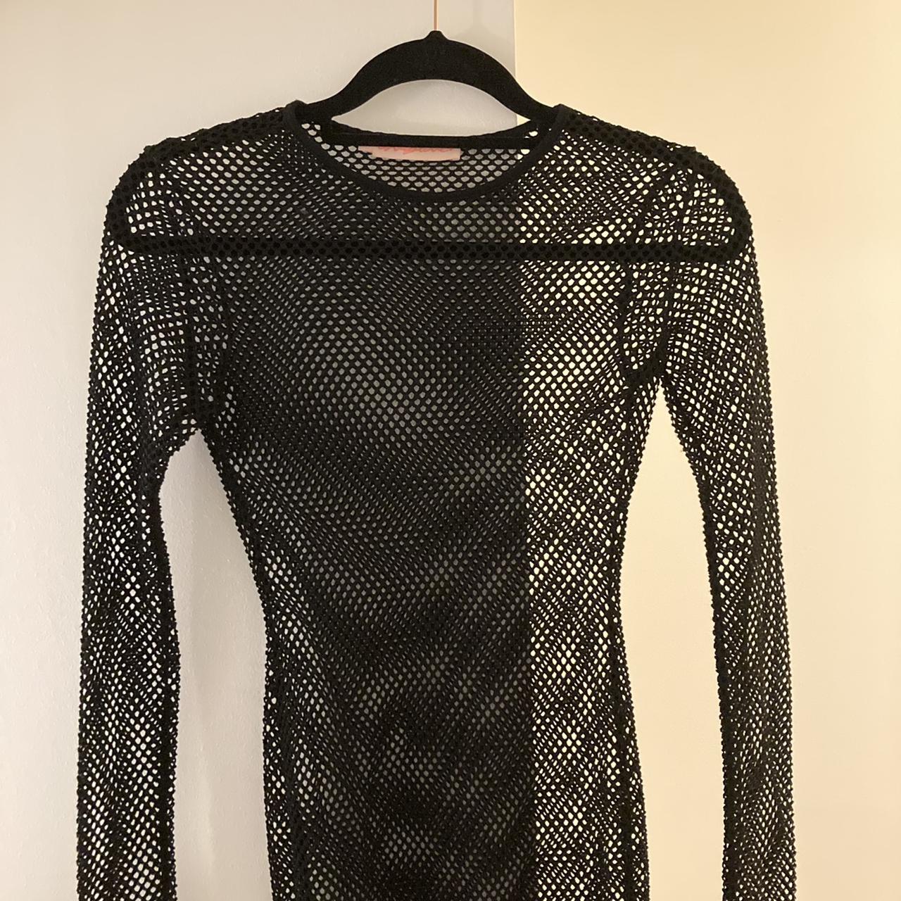 Black fishnet dress 💥 midi length 💥 oh my... - Depop