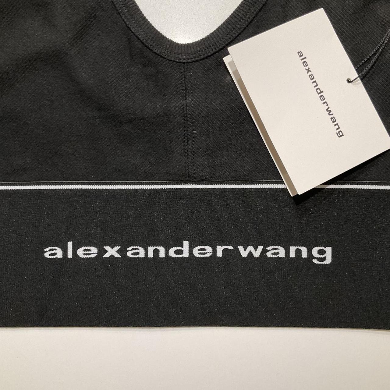 Alexander Wang Logo Elastic Bra Black Top. Brand | Depop Alexander Wang Logo Elastic Bra Black Top. Brand | Depop