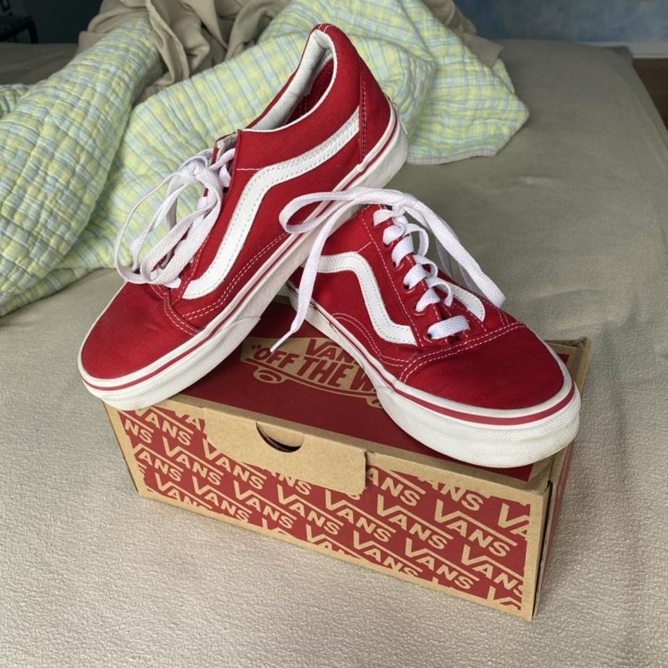 Dirty red vans sale