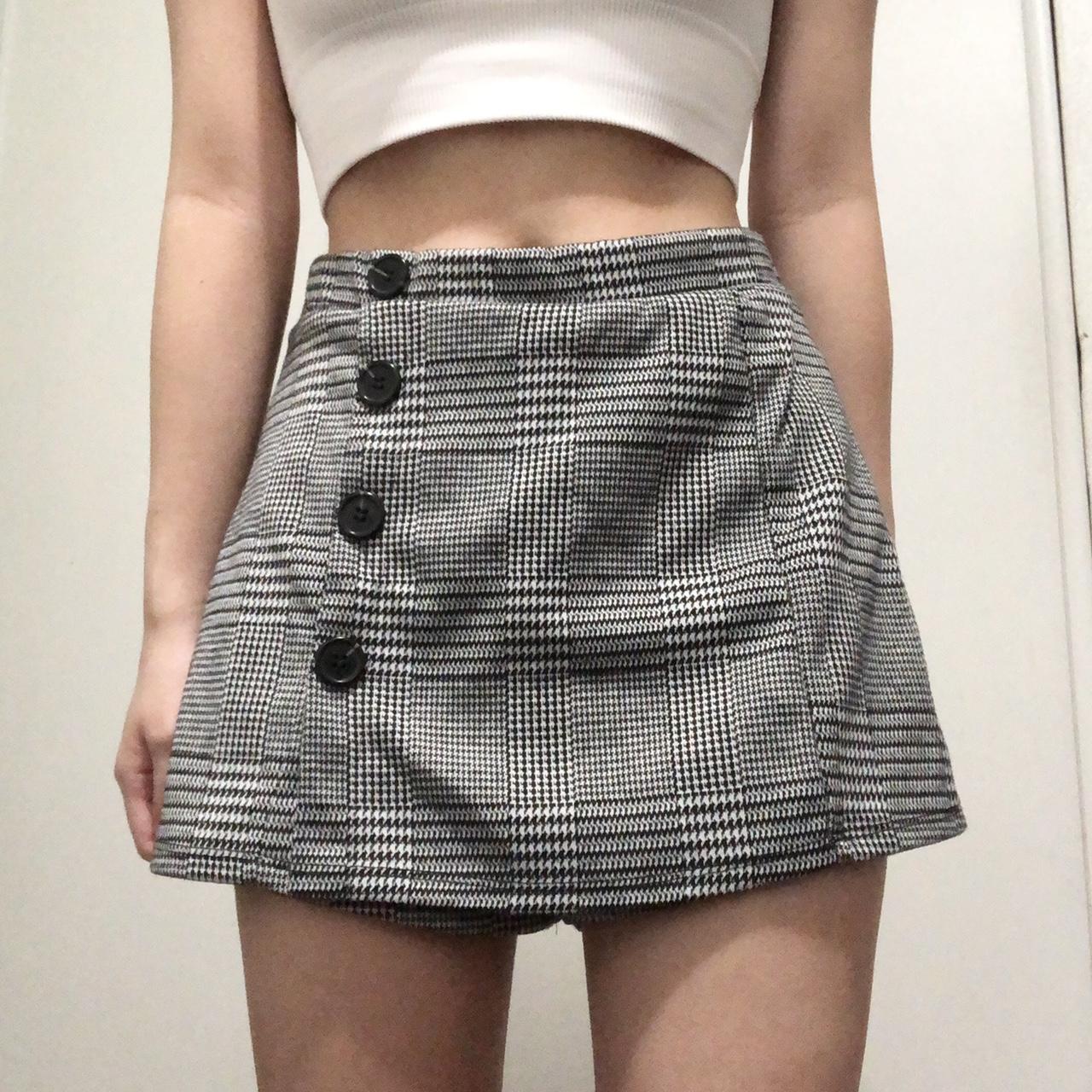 American Vintage Women's Grey and Black Skirt