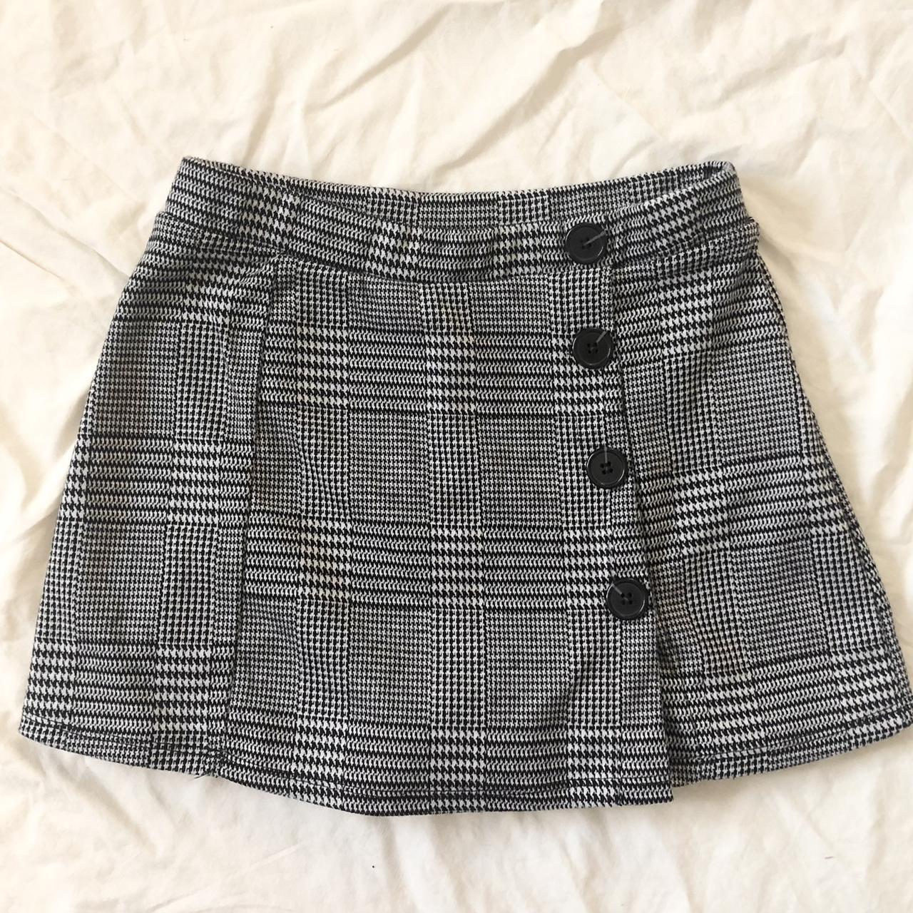 American Vintage Women's Grey and Black Skirt (2)