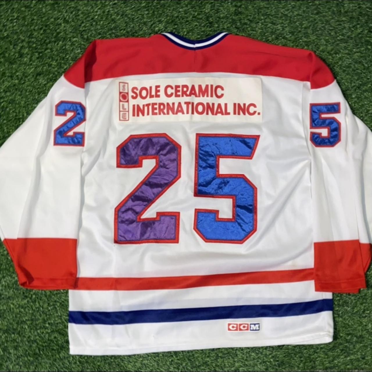 Vintage Hockey Jersey Montreal Canadians Size - Depop