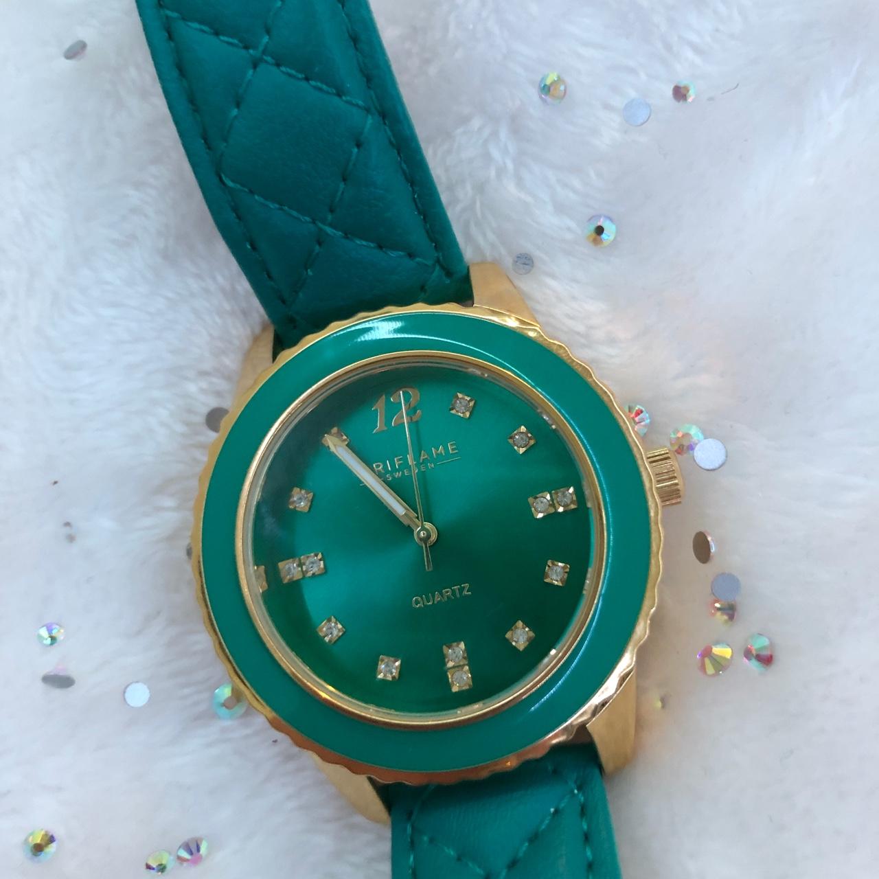 Oriflame Sweden Quartz Teal Blue Watch watch. Depop