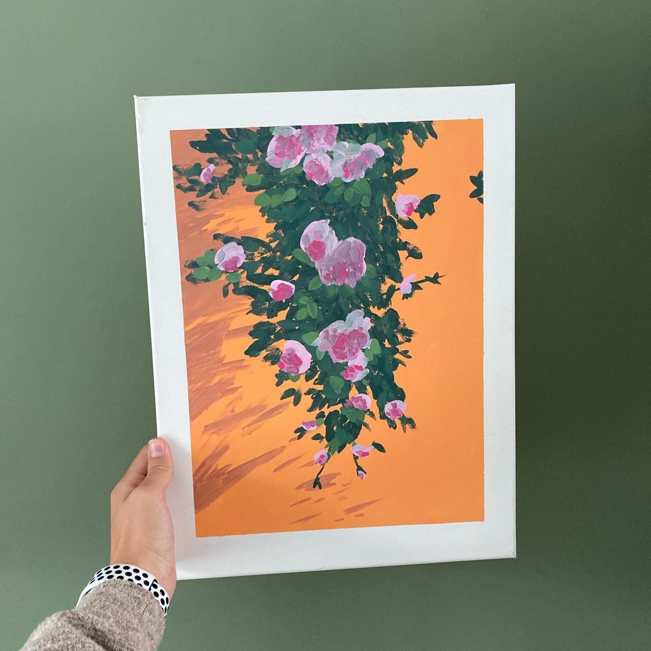 Orange and Green Paintings | Depop