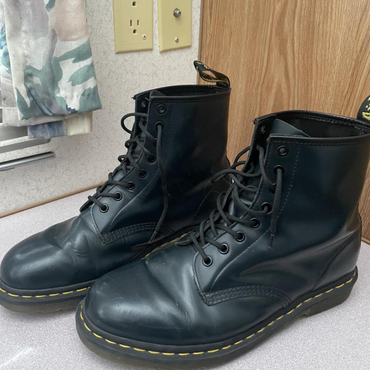 Dr Marten 1460 boot Navy Blue Very good Depop