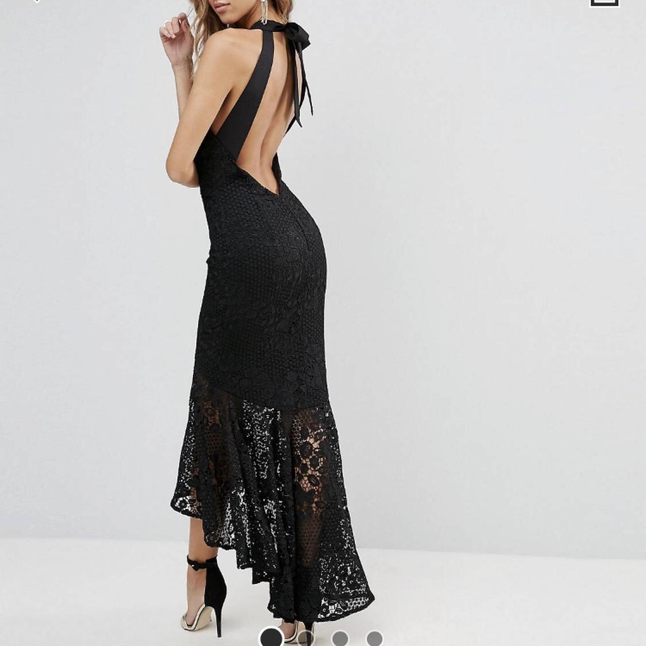 Stunning lace backless black Jarlo dress Jarlo /... - Depop