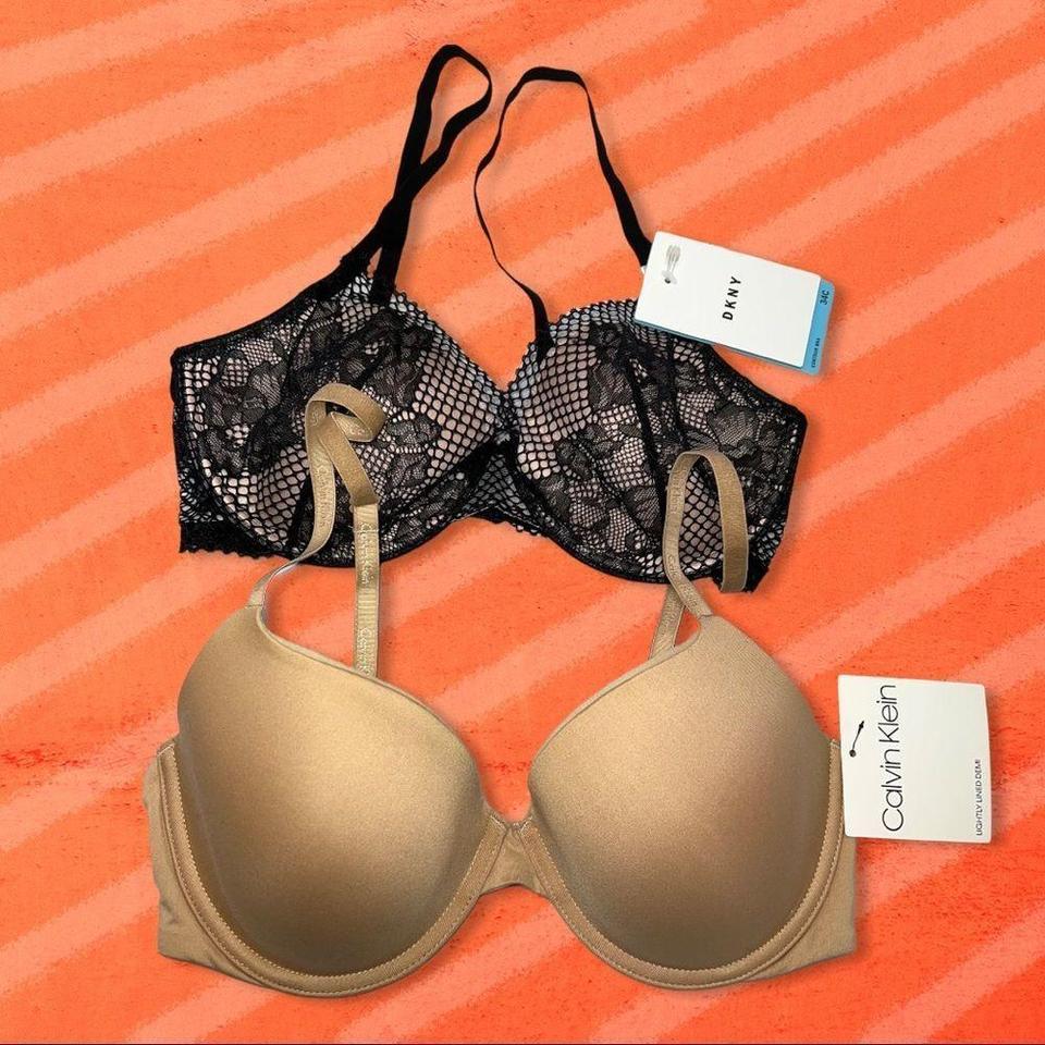 2 NWT Bras. DKNY Contour Bra in Black Lace and - Depop