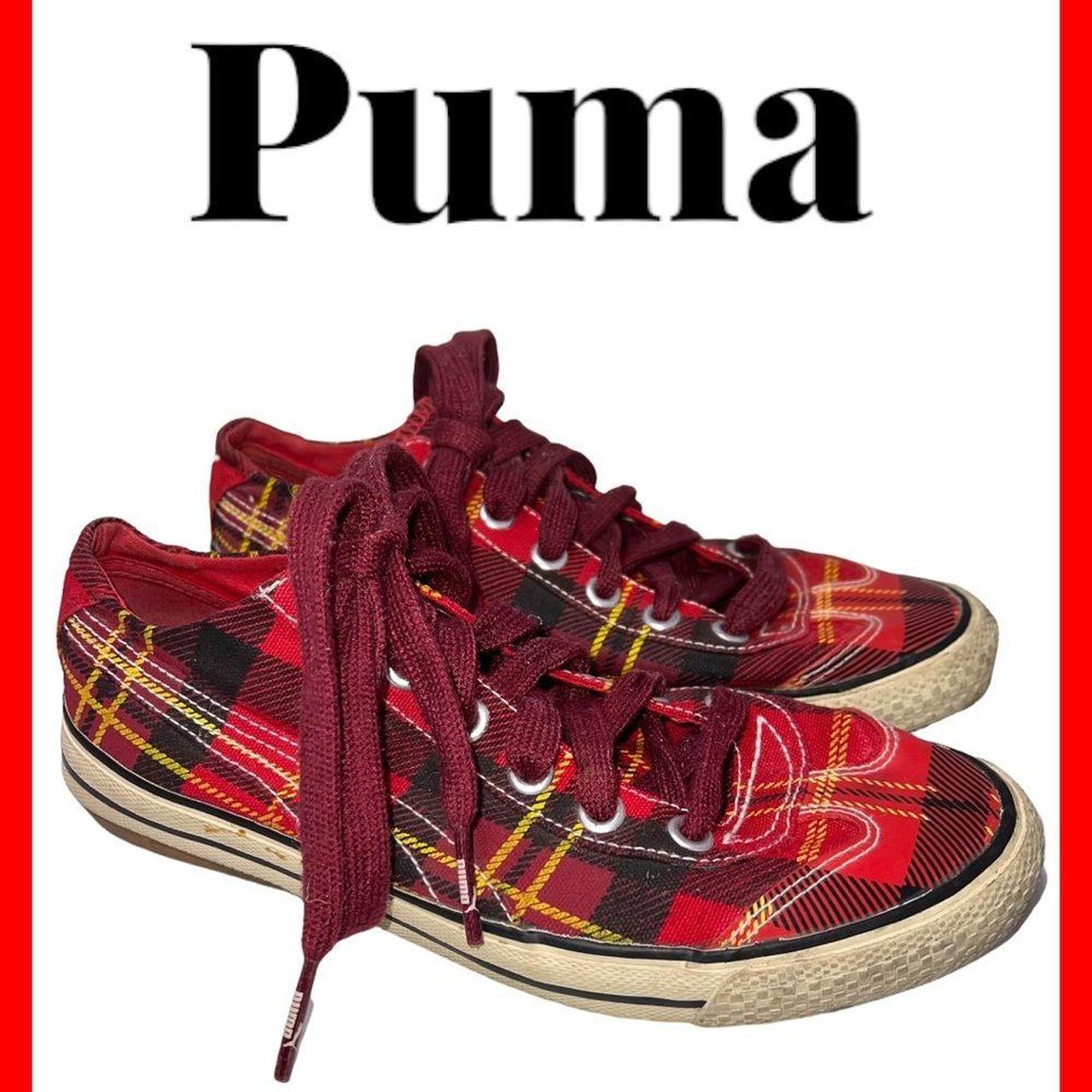 Puma store plaid shoes