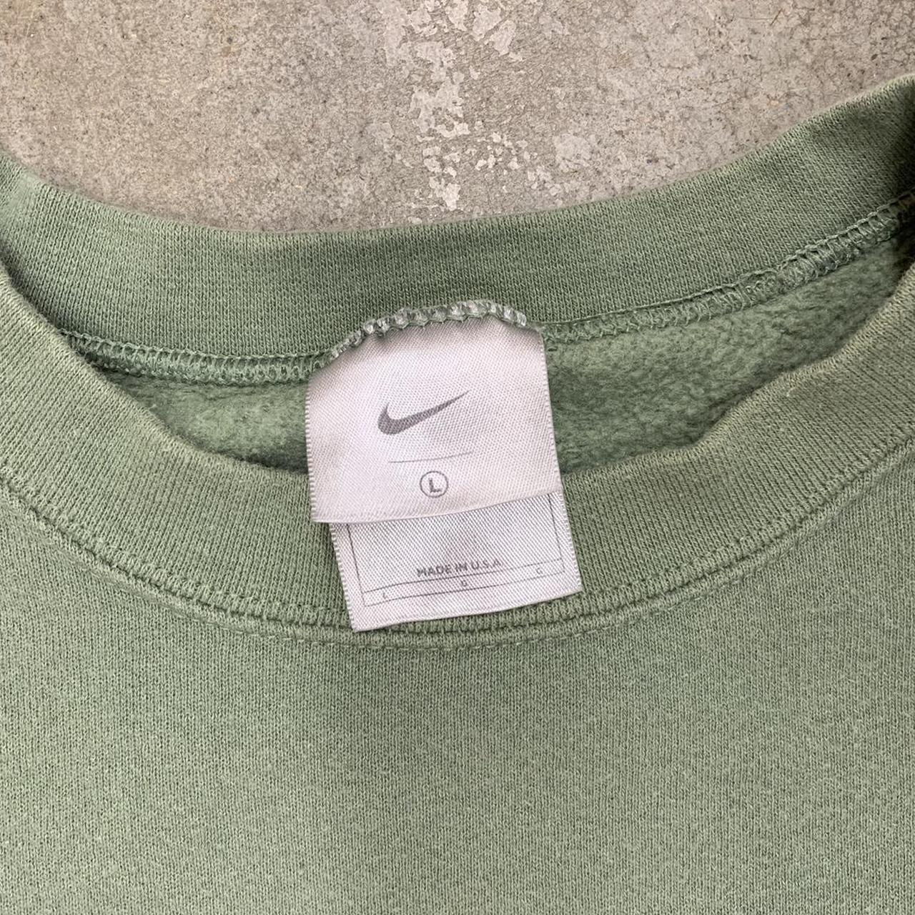 sage green nike crewneck