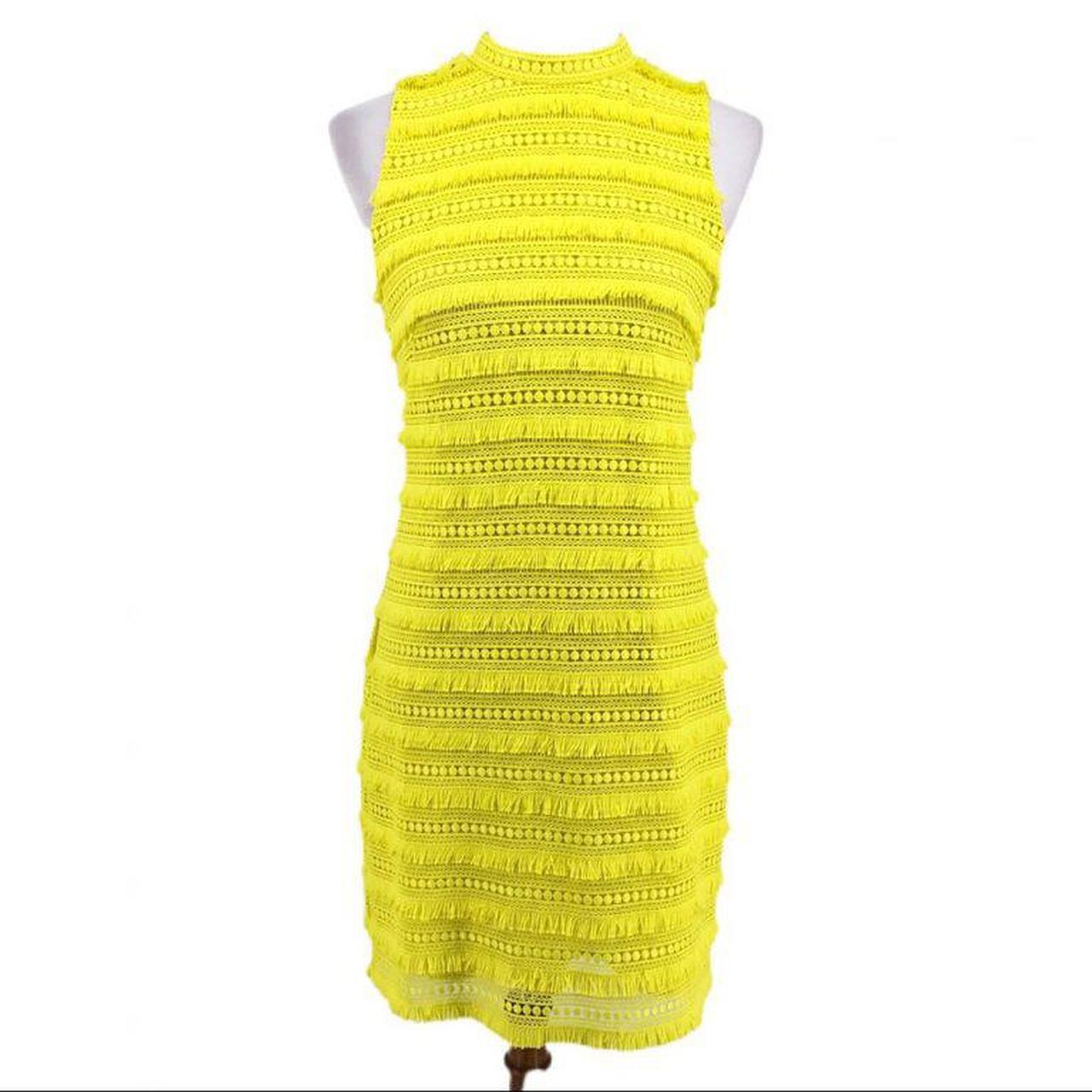 Yellow J Crew fringe dress 💛 NEVER BEFORE WORN!... - Depop