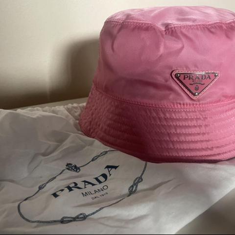 Pink prada-bucket-hat - Depop