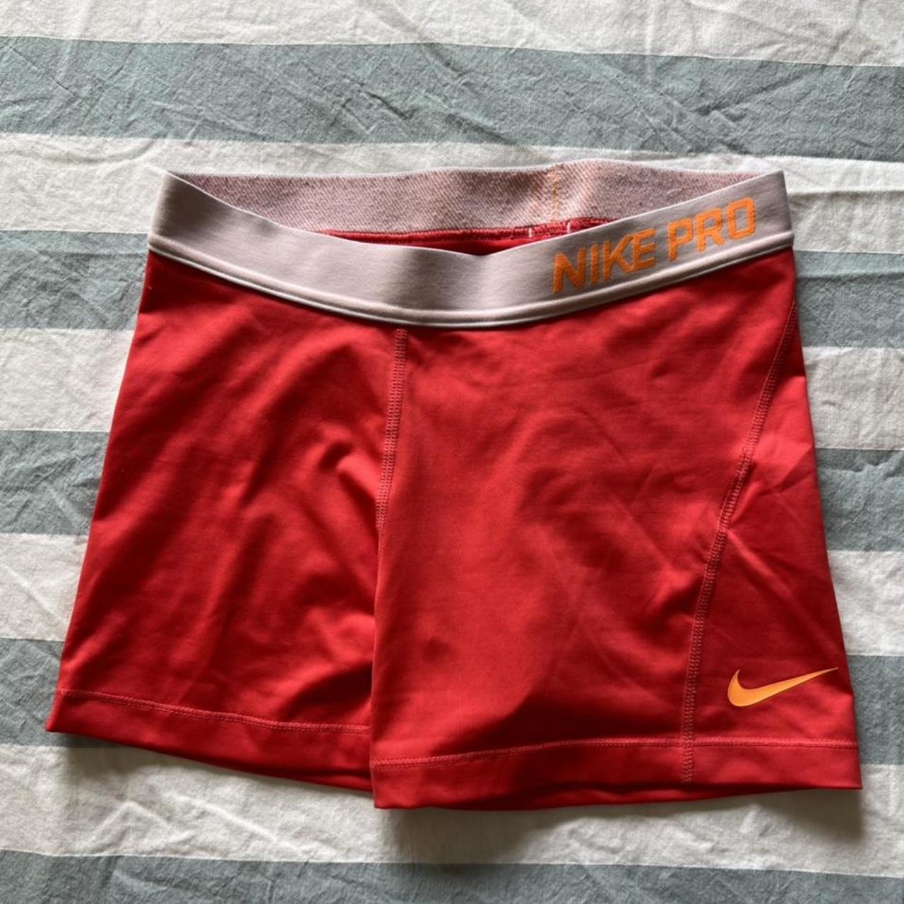 Nike pro red shorts, size M Super comfy and... - Depop