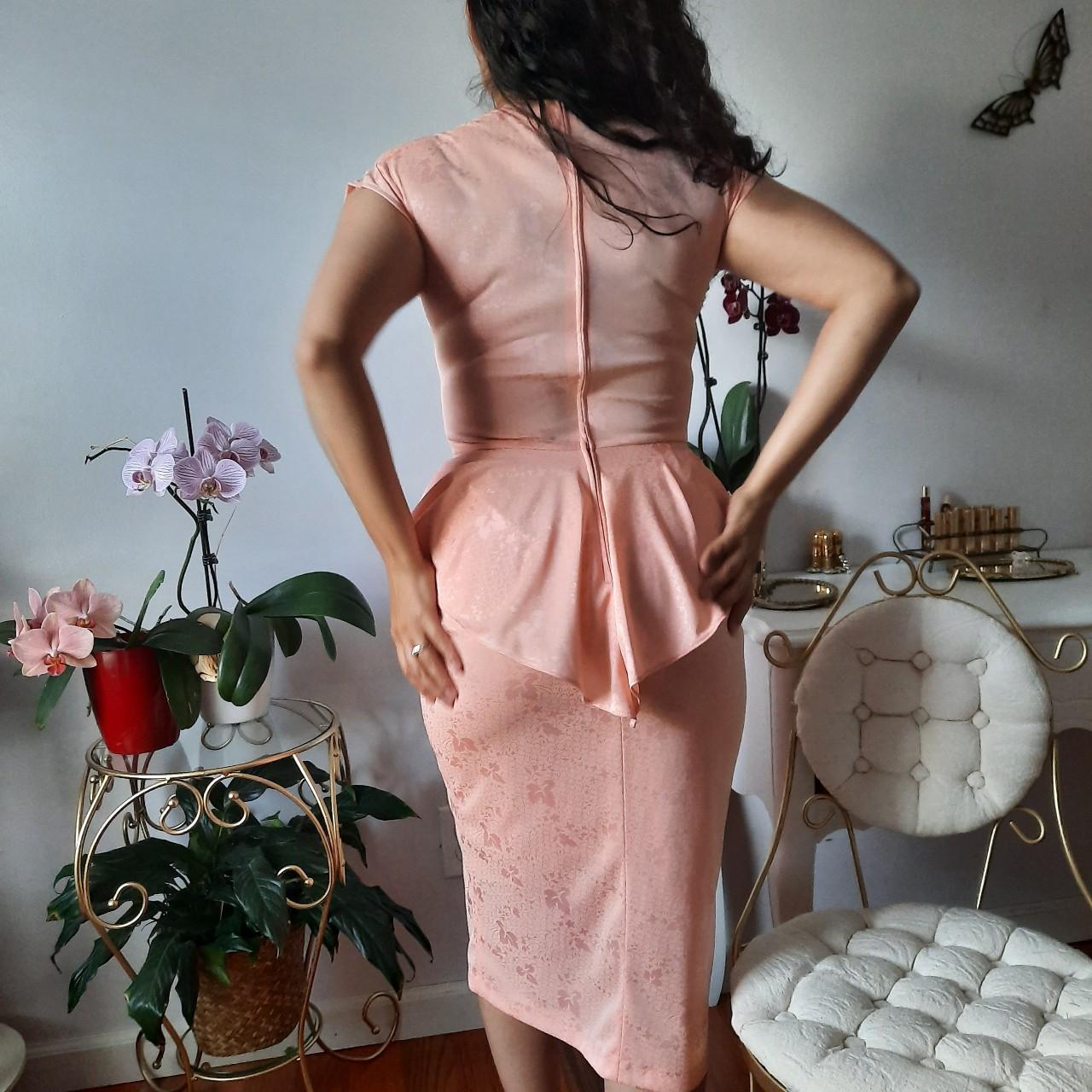 Ameri VINTAGE LADY LIKE PEPLUM DRESS Vintage 80s 🍑 peplum dress