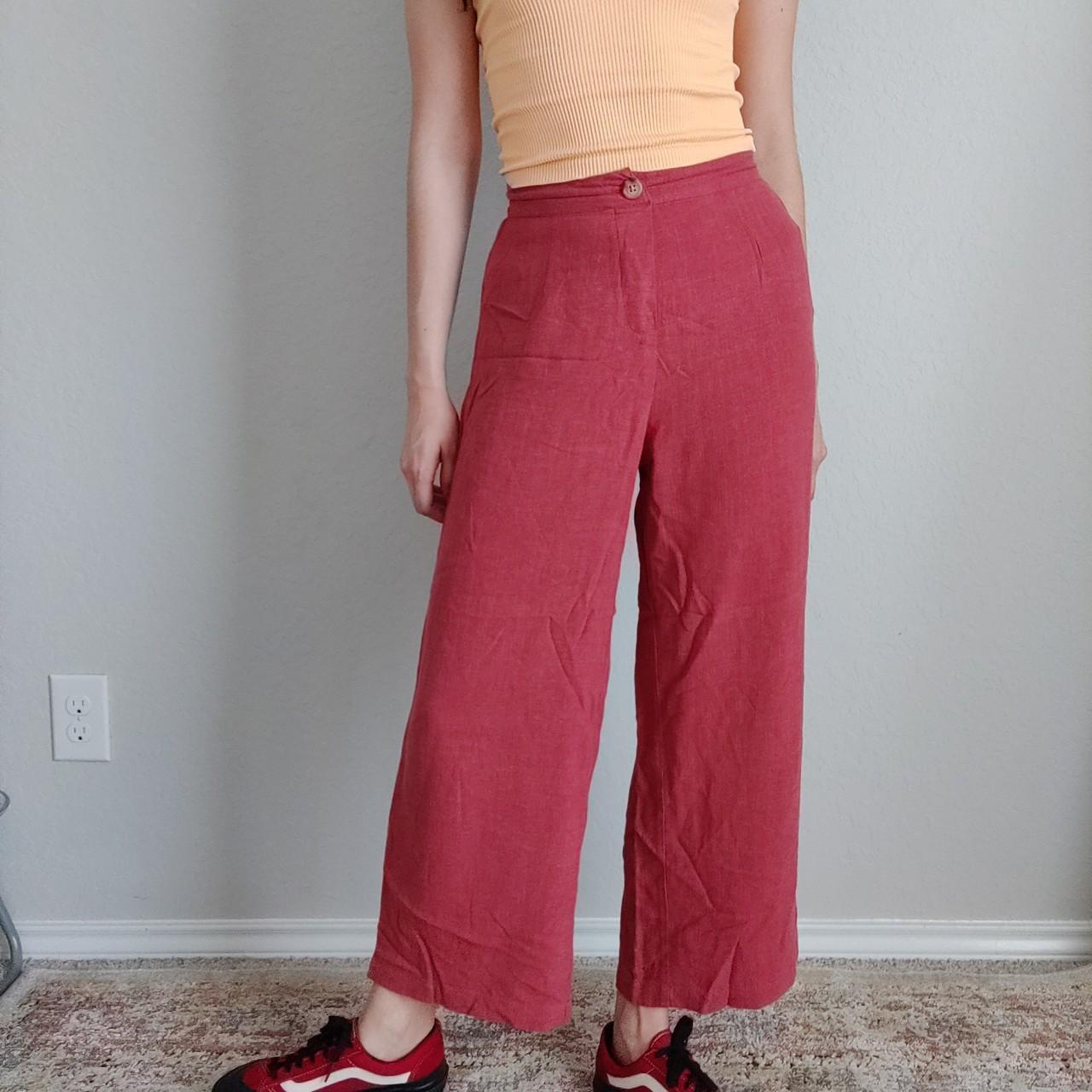 High waisted wide leg breathable light airy pants.... Depop