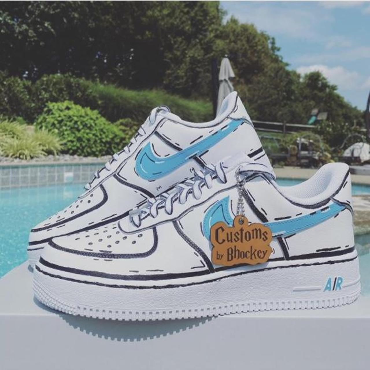 custom cartoon air force ones