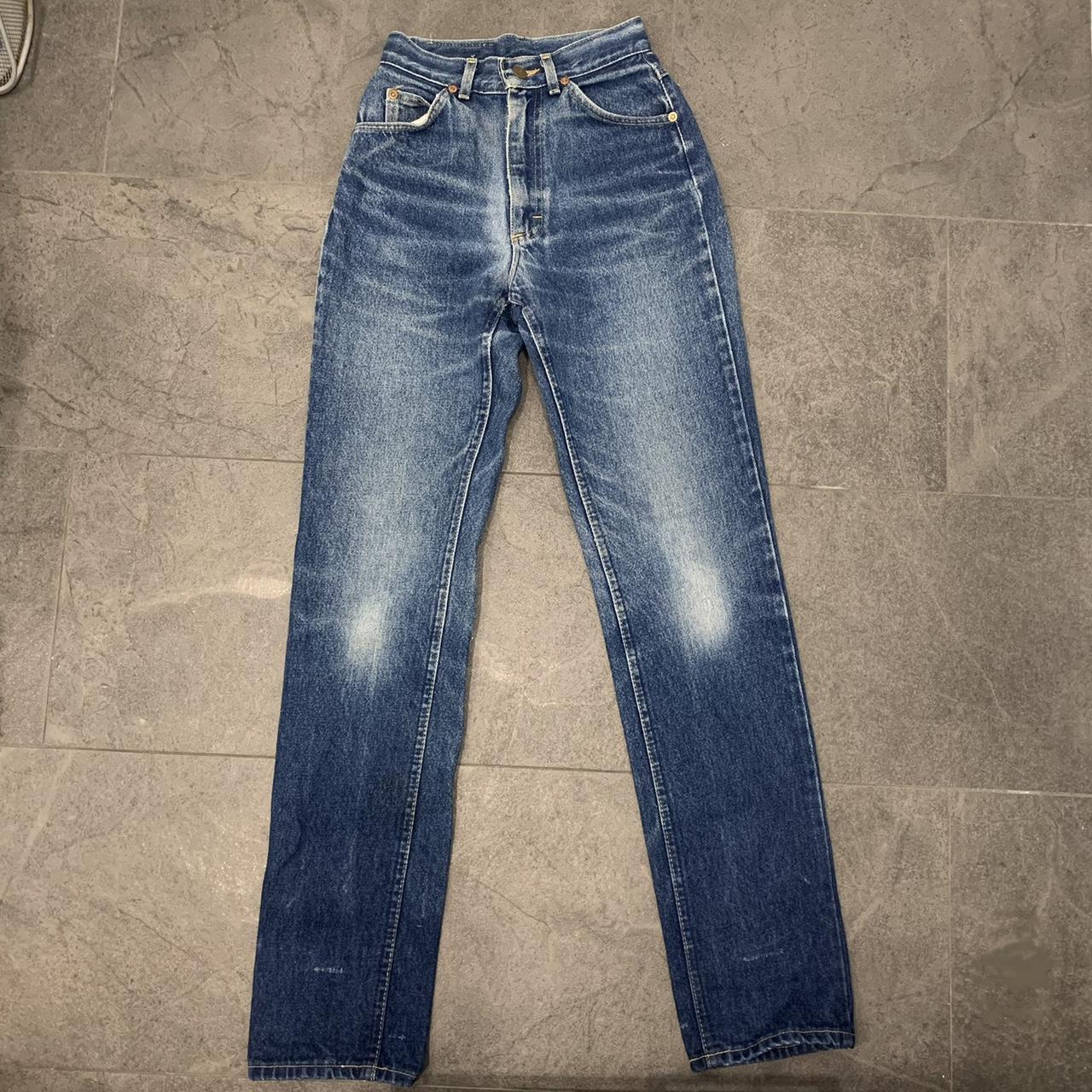 Authentic vintage lee jeans ©1980s. Mid wash with a... - Depop