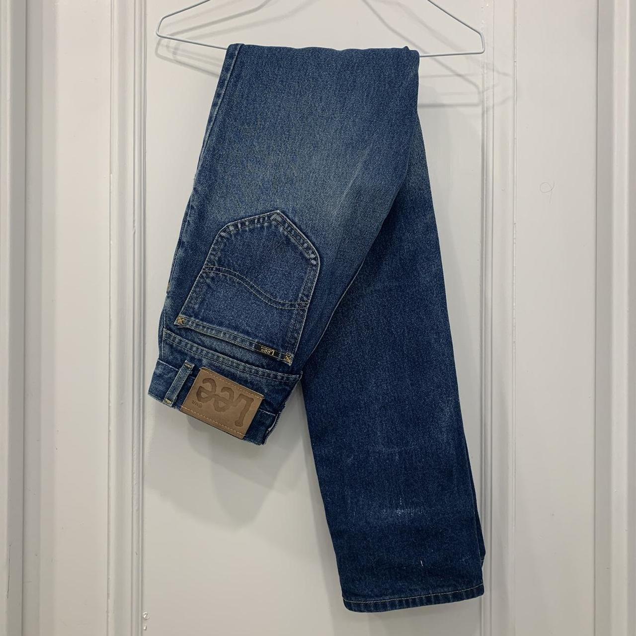 Authentic vintage lee jeans ©1980s. Mid wash with a... - Depop