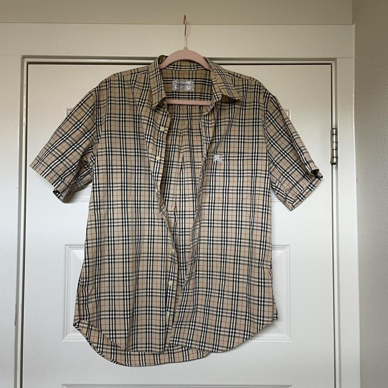 Vintage Burberry top. Fits like a L/XL. - Depop