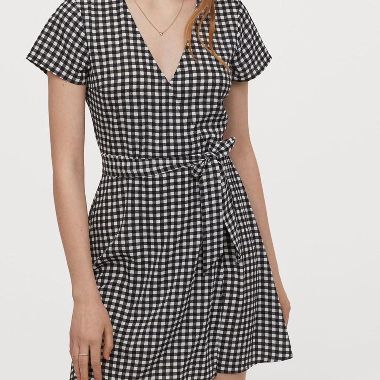 H and m gingham sale dress