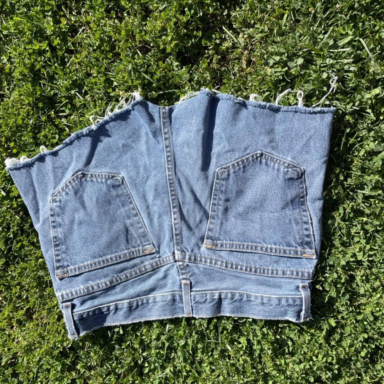 women-s-high-waisted-distressed-denim-shorts-size-depop