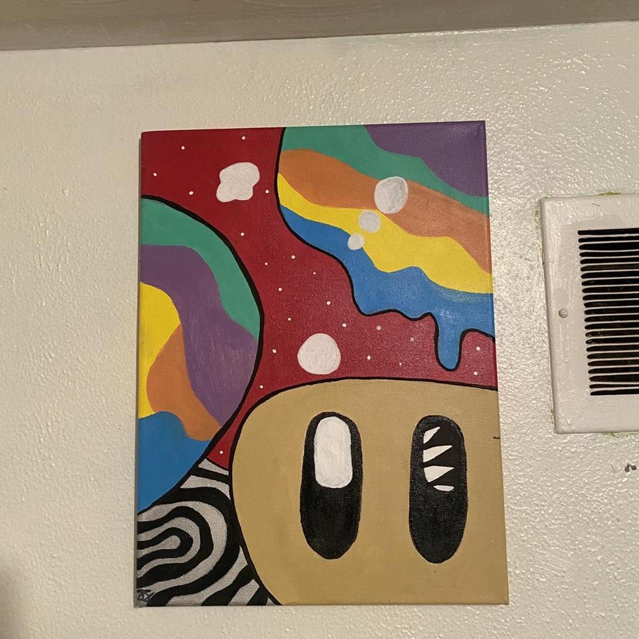 trippy toad painting #mariobros #toad #trippy - Depop