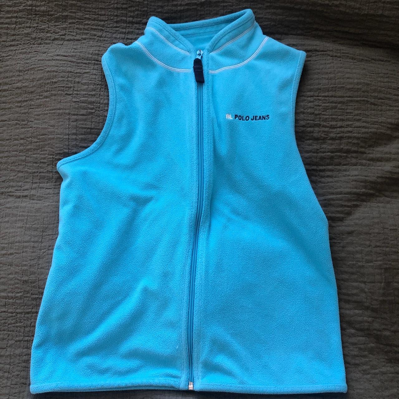 Light blue polo jeans fleece Size L kids but fits as... Depop