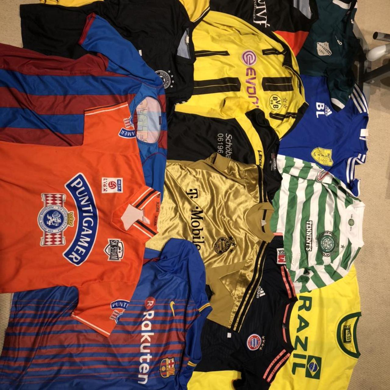 Football shirt job lot bundle x14 shirts. Mostly... - Depop