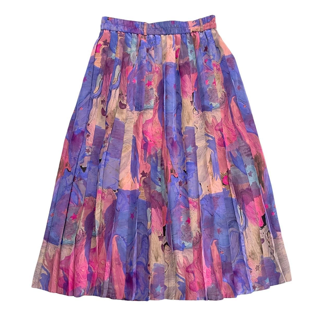 Women's Pink and Purple Skirt | Depop