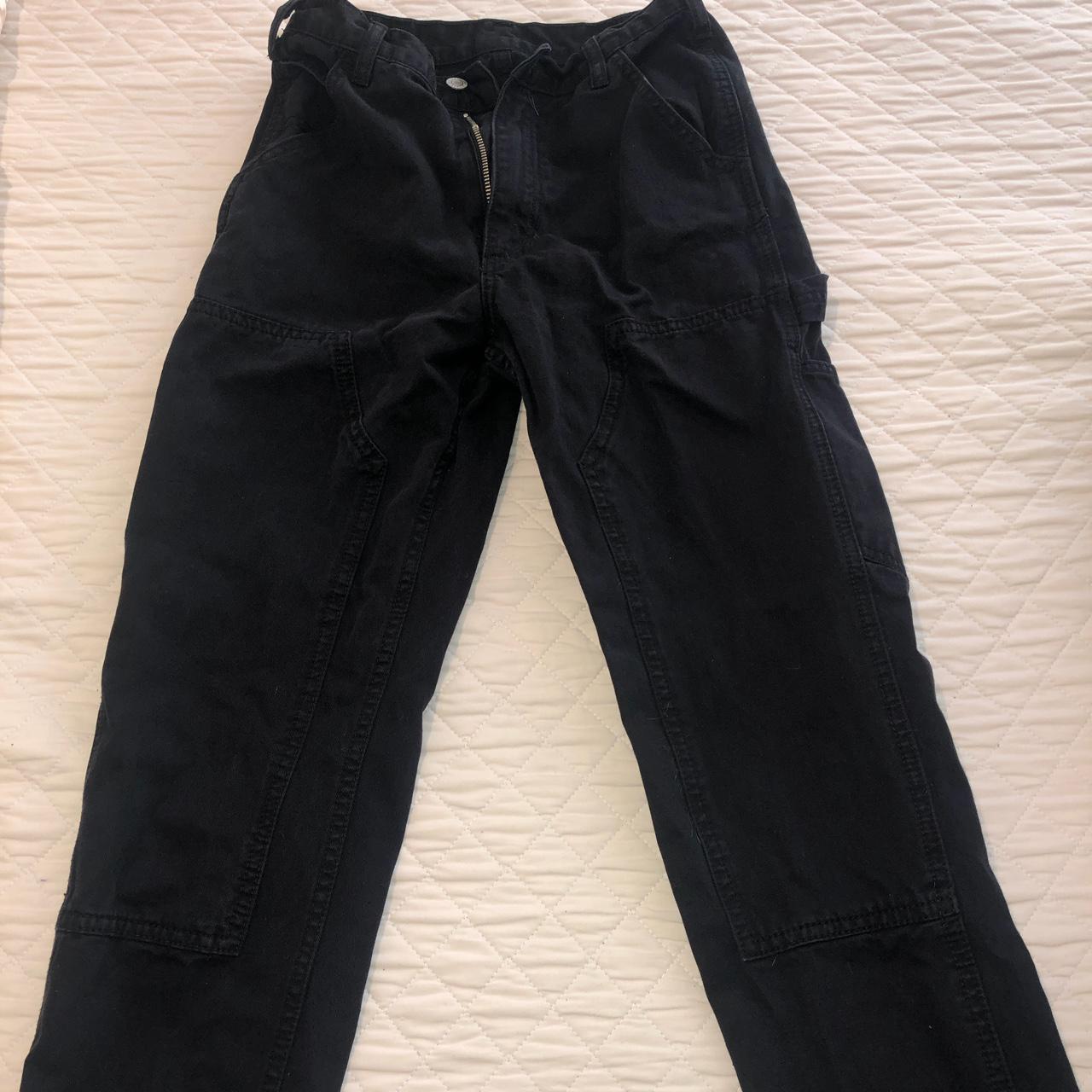 womens black utility cargo pants