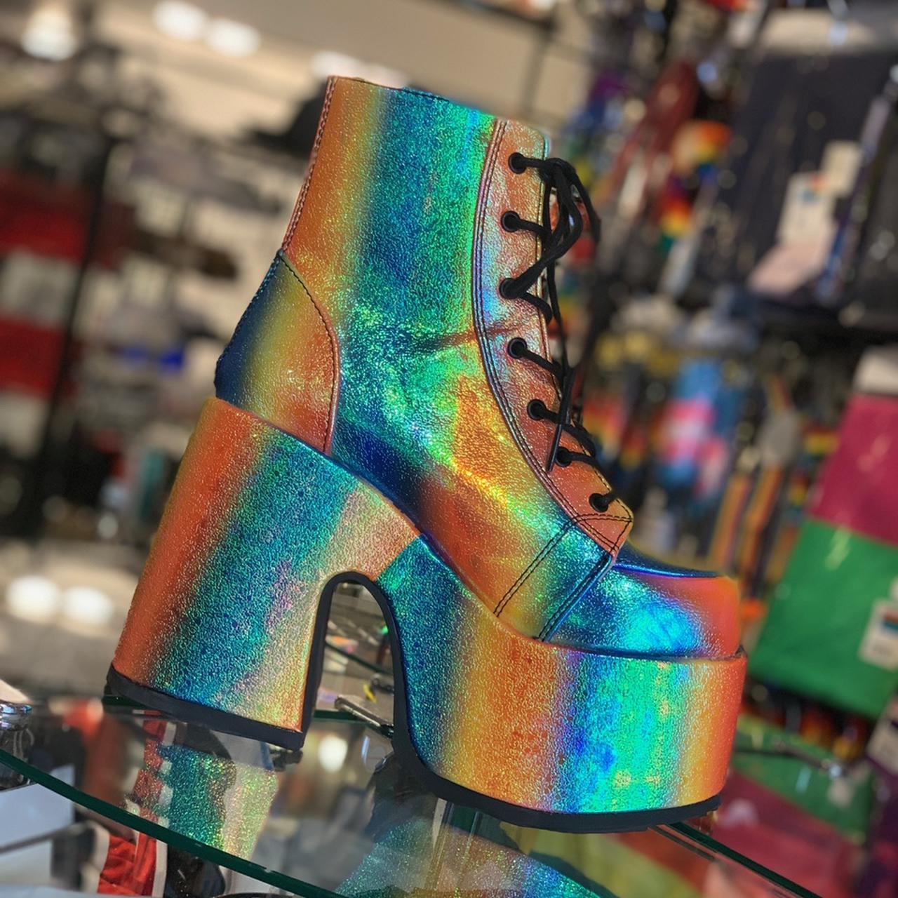 Demonia 2025 rainbow boots