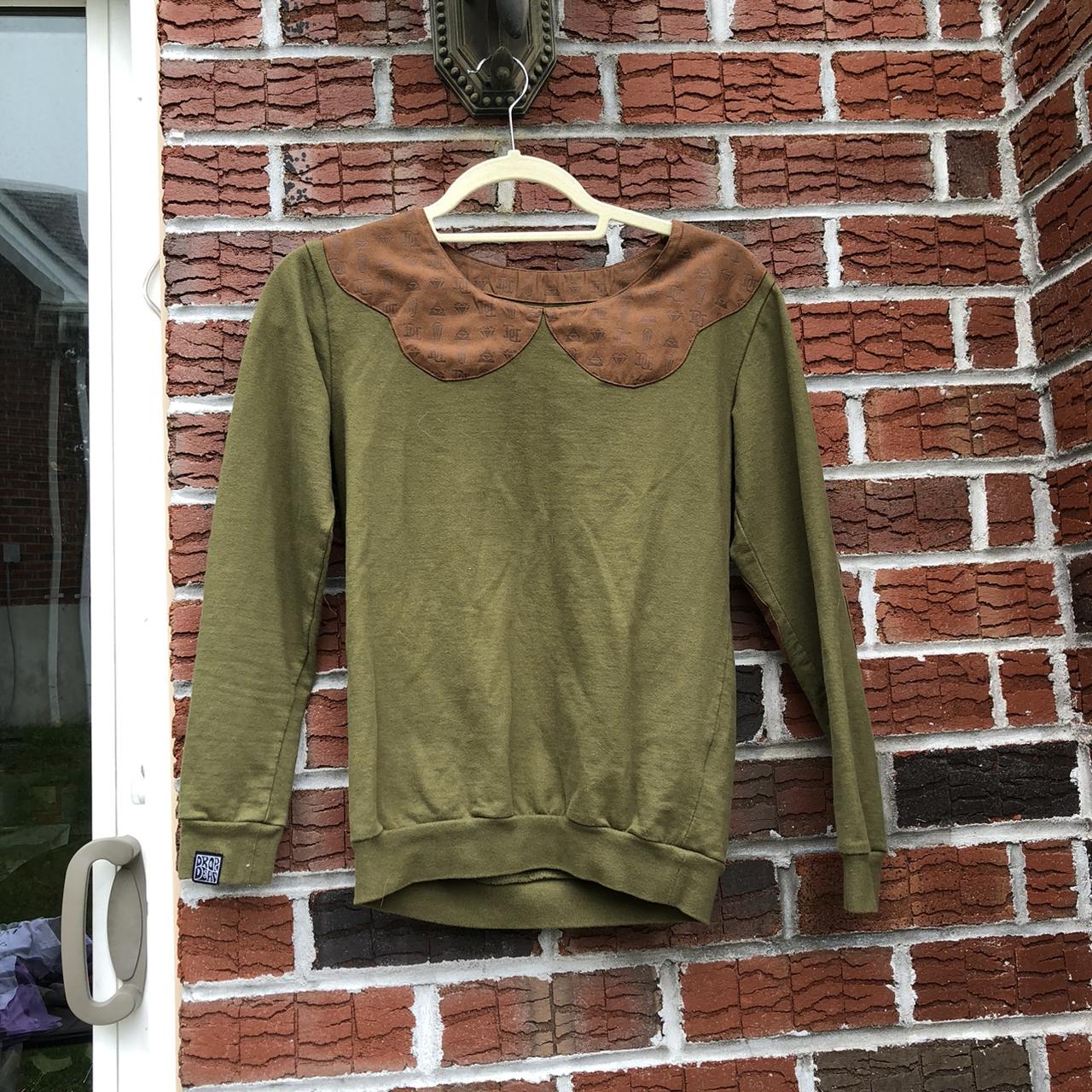 Dropdead Women's Brown and Green Sweatshirt