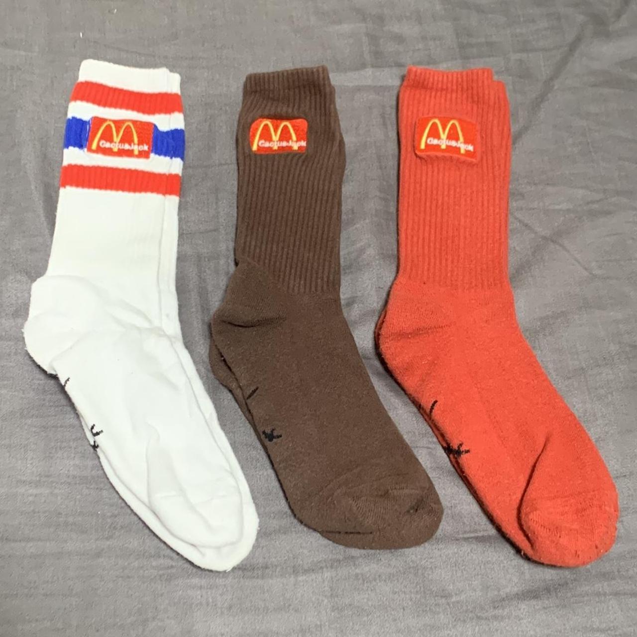 Travis Scott McDonald’s Socks 3 Pairs ONE SIZE Adult... Depop