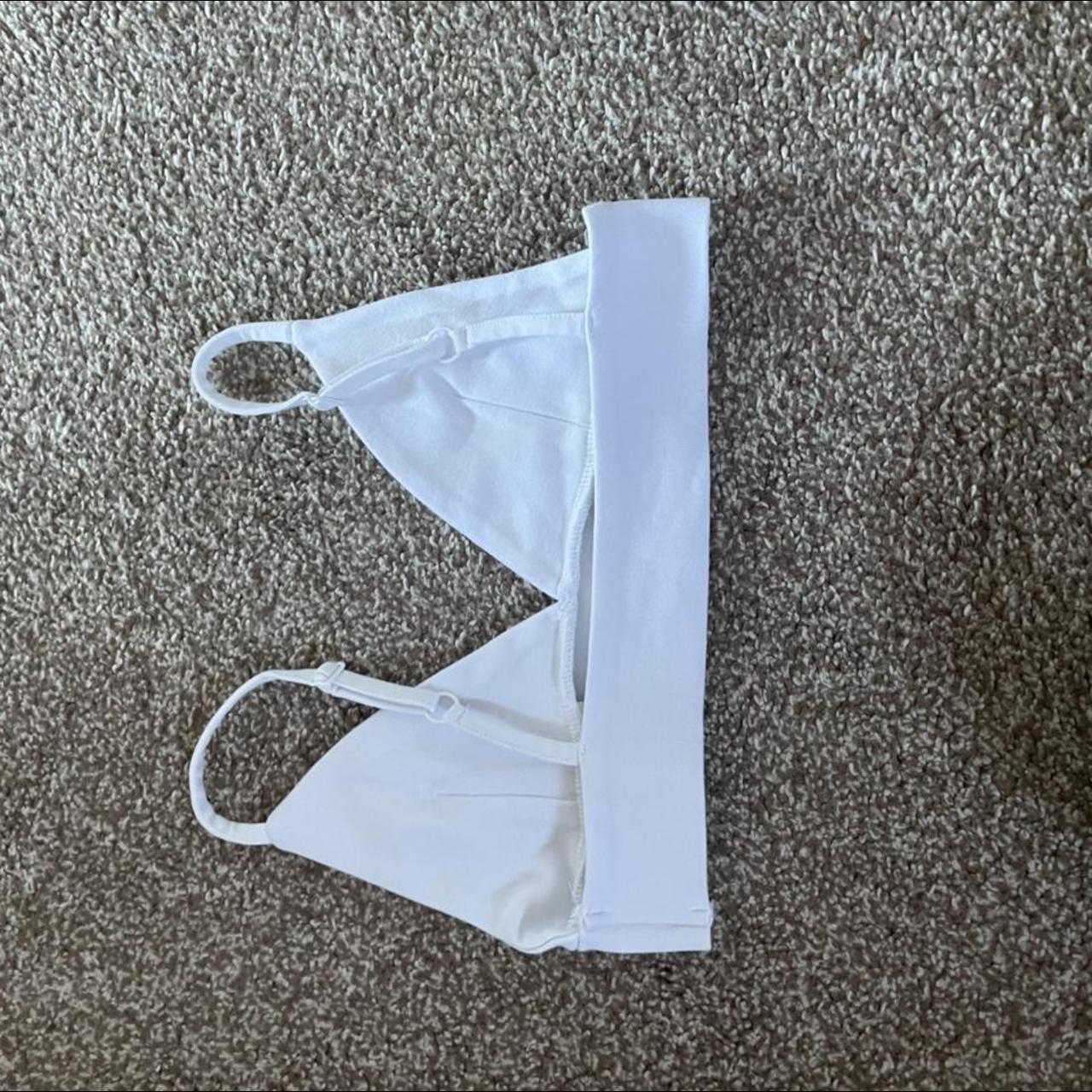 Odolls white lullie bralette, worn once for a couple... - Depop