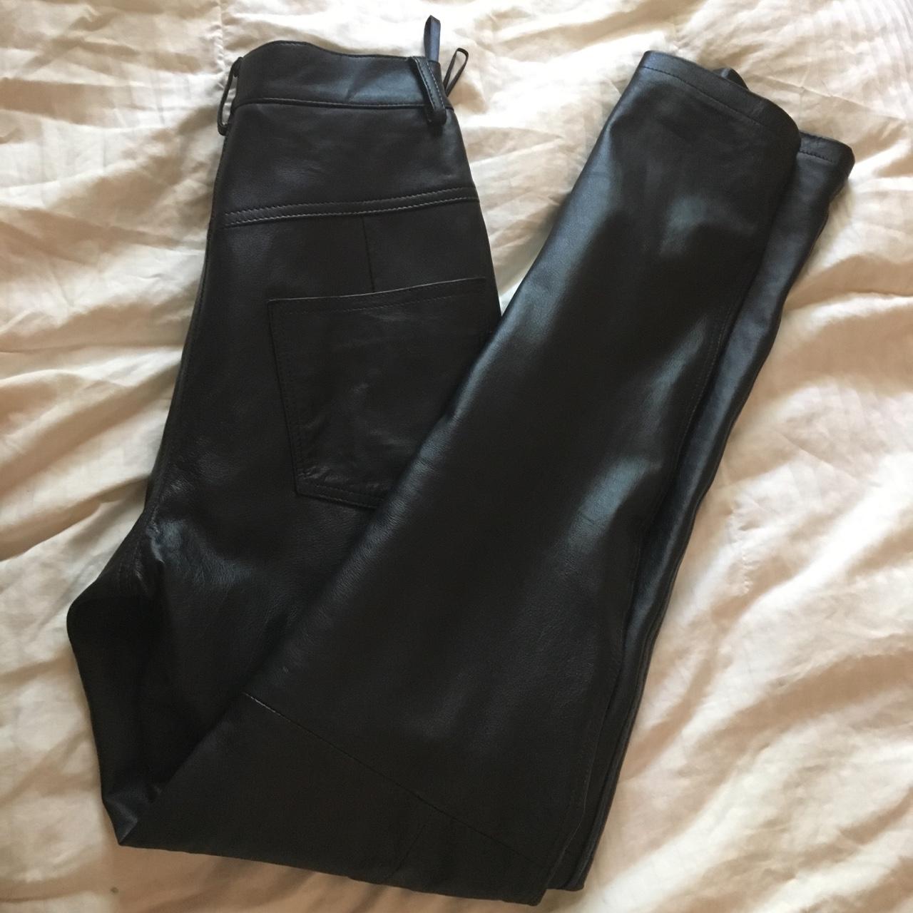 Hugo buscati leather best sale pants