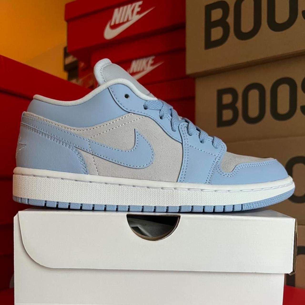 nike jordan blue and grey