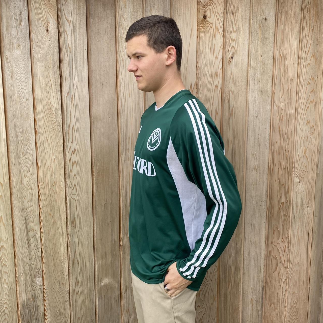 Vintage green Adidas football long sleeve shirt... Depop